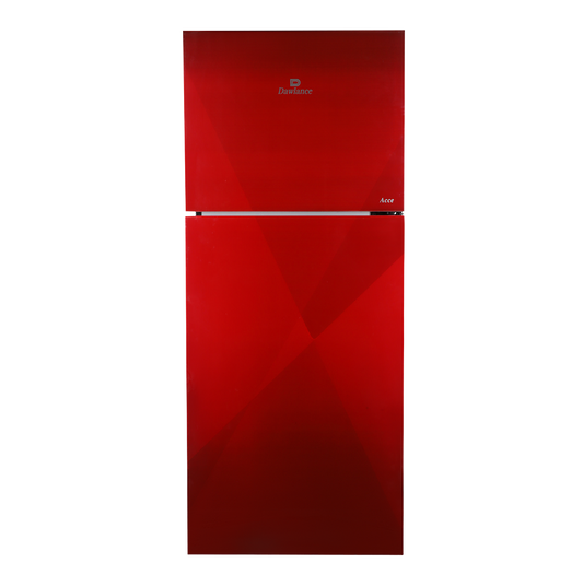 9173 Acce Coral Red Double Door Refrigerator