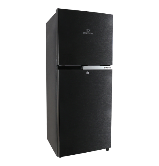 REF 9178LF CHROME HAIRLINE BLACK Double Door Refrigerator