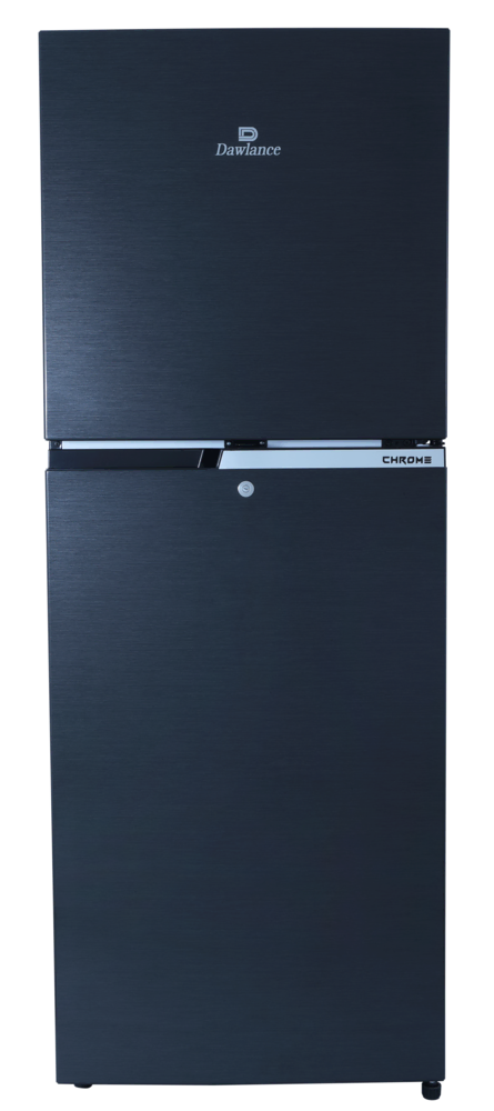 REF 9169WB CHROME HAIRLINE BLACK Double Door Refrigerator
