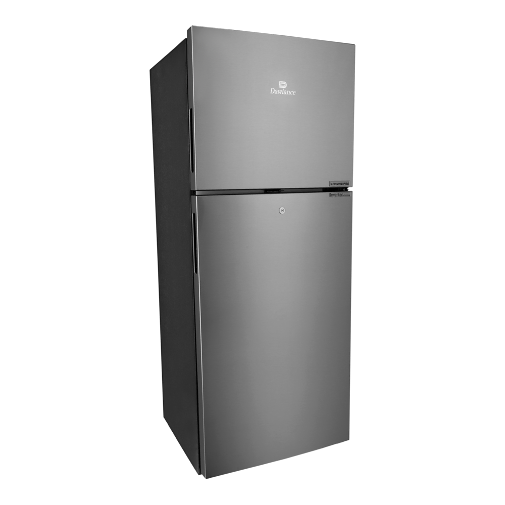 REF 9193LF CHROME PRO HAIRLINE SILVER Double Door Refrigerator