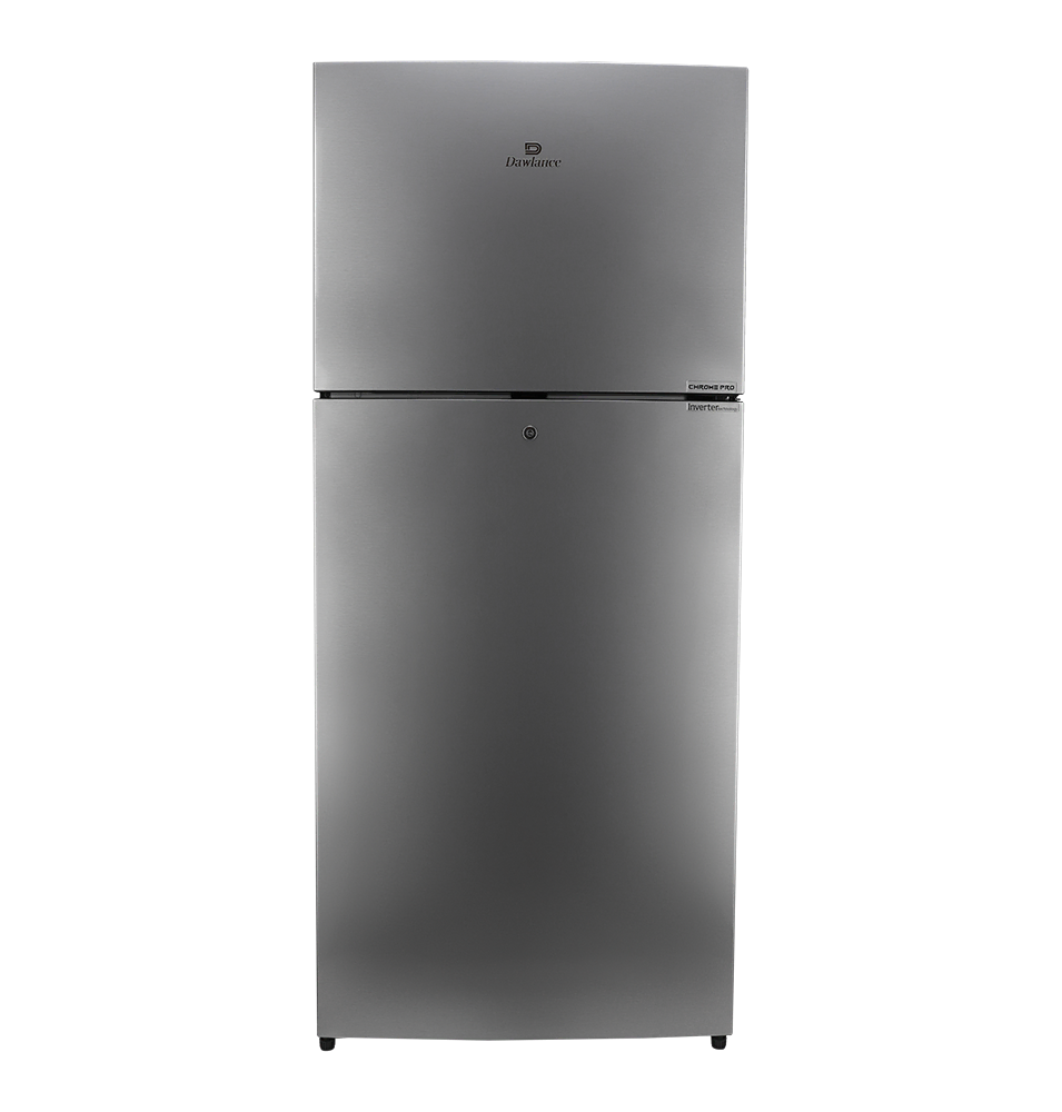 REF 91999 CHROME PRO HAIRLINE SILVER Double Door Refrigerator