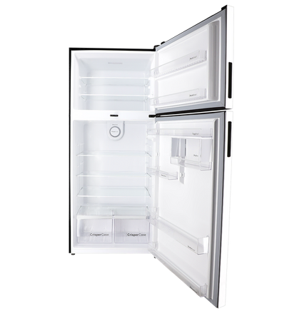 REF 91999 CHROME PRO HAIRLINE SILVER Double Door Refrigerator