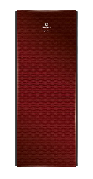 1035WB Glass Door Honey Comb Burgundy Vertical Freezer