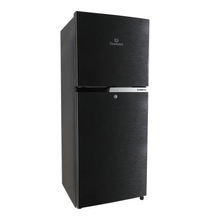 REF 9193LF CHROME HAIRLINE BLACK Double Door Refrigerator