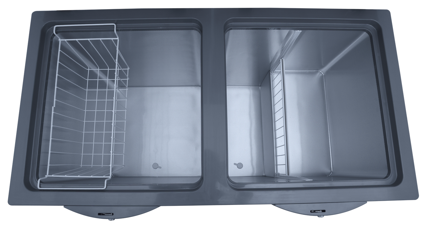 91998 Signature Inverter Grey Twin Door Freezer